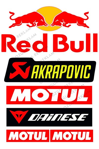 ÖZGÜL REKLAM Motorsiklet Çok Amaclı Sticker Seti 18x17cm Araba sticker / Moto...