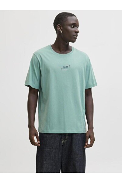 Jack & Jones Bisiklet Yaka Logo Baskili Tisört - Corp