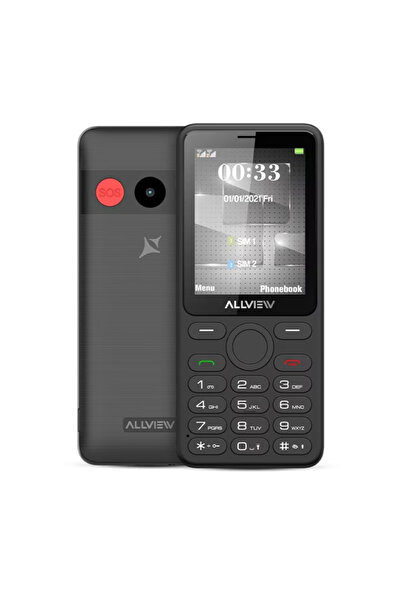 Allview Telefon mobil M30 LUNA, 2.8 inch, Dual Sim, 2G, 1.3 MP, Gri inchis