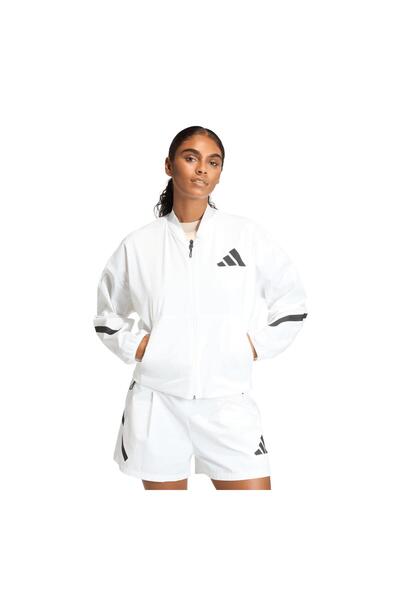 adidas Kd8507-K W Z.N.E. Wv Bom Women's Jacket White