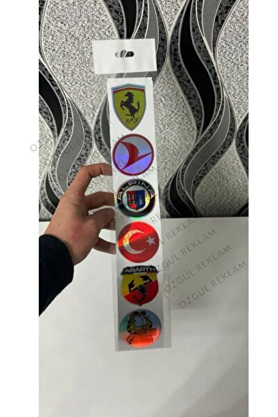 ÖZGÜL REKLAM HOLOGRAMLI ETİKET ARABA ÖNCAM YAZILARI HOLOGRAMLI YENİ