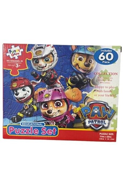 PAW PATROL Puzzle Set, 60 Pieces, Educational, 3 Years+
