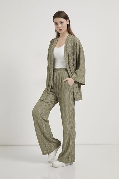 Arma Life ARMALIFE 7068 ШТАНИ З ГУМОВИМИ ЛІНІЯМИ - КІМОНО ЖІНОЧИЙ КОМПЛЕКТ