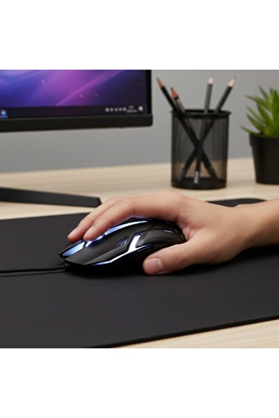 TEKNOMOVA USB KABLOLU IŞIKLI 3D OPTİK MOUSE
