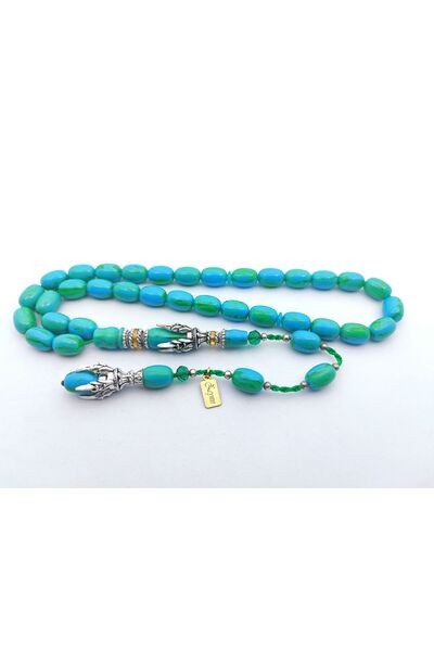 İskeçe Tesbih Zeyn Masterpiece Silver Necklace Imame Current Colors of the We...