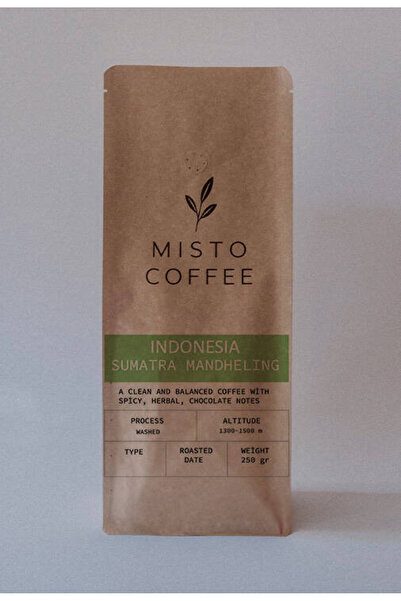 Misto Coffee Indonesia Sumatra Mandheling %100 Arabica Çekirdek Kahve 250 g |...