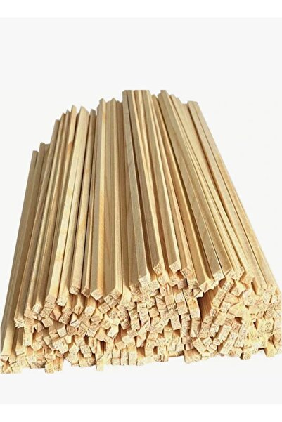 medefahsap Ahşap Çıta (ÇAM AĞACI) 1 Cm X 1 Cm X50 cm (10 adet )