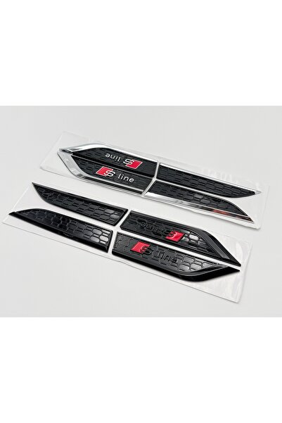 Audi Set Embleme Compatibile A5 S-line F05 NEGRU