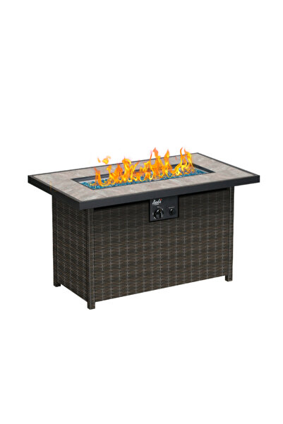 Bali Outdoors 60,000 BTU Rectangular Propane Gas Outdoor Firepit 42inch