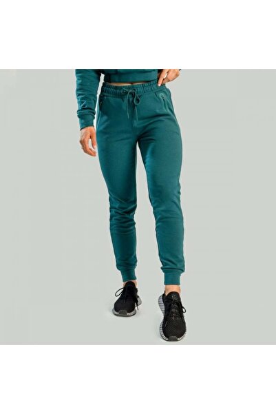 GymBeam Pantaloni de trening esențiali pentru femei, culoare turcoaz închis -...