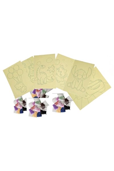 OEM Set of 6 Colored Sand Drawings