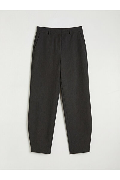 LC Waikiki Antracit talie înaltă Morcov croială Pantaloni de damă