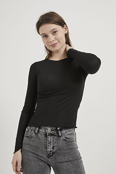 Arma Life ARMALIFE 10559 BİS BLUZĂ DE DAMĂ TRANSPARENTĂ CU GULER ȘI TUL