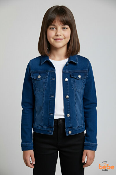 Trend Bebe Butik Devojčice, ležerna traper jakna Sezonsko 9-15 godina, školsk...