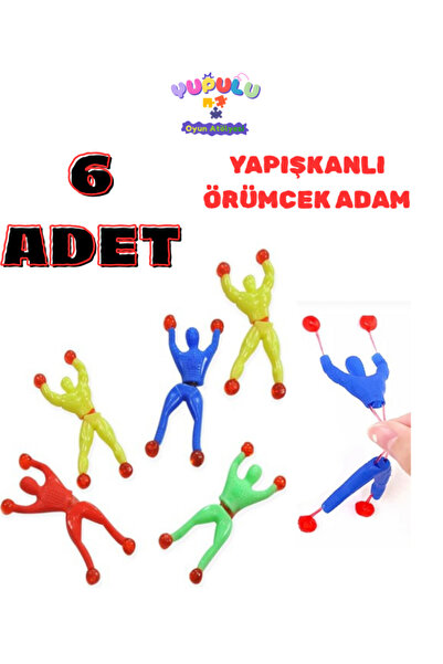 YUPULU Camda Takla Atan Örümcek 6 ADET Sağlam Yapışkan Cama Duvara Yapışan Ör...