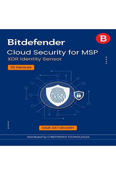 BITDEFENDER أمان السحابة لجهاز استشعار الهوية MSP-XDR لـ 20 جهازًا |   رخصة ر...