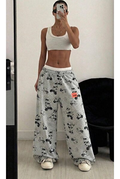 karpuzbutiks Pinterestgirl Oversize Fit Mcky Figured Sweatpants