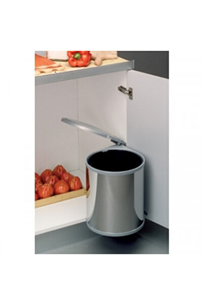 FeroShop Functional Trash Can with INOX Cover, 13 Liters, Automatic Opening