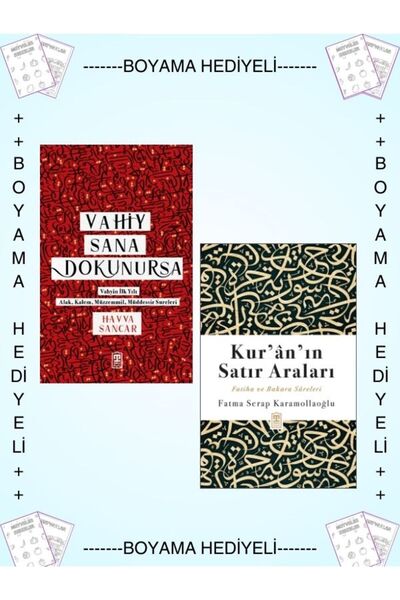 Timaş Yayınları Boyamalı Vahiy Sana Dokunursa Kuranın Satır Araları Havva San...