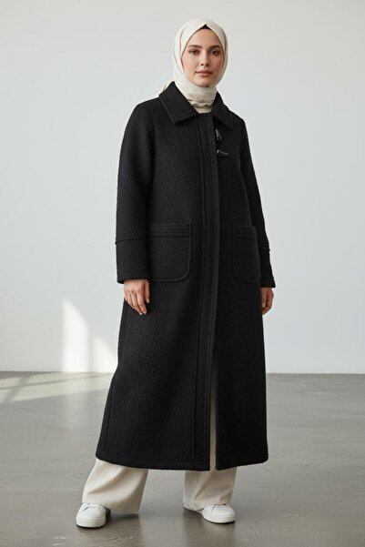 NERMİN çoban düğme detaylı kuzu kap