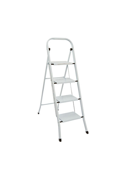 WRIGHTS Anti Skid Surface Powder Coated Finish 4-Step Metal Ladder