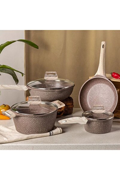 Vitakit 4-Piece Non-Stick Granite Cookware Set | Suitable For Induction & Gas...