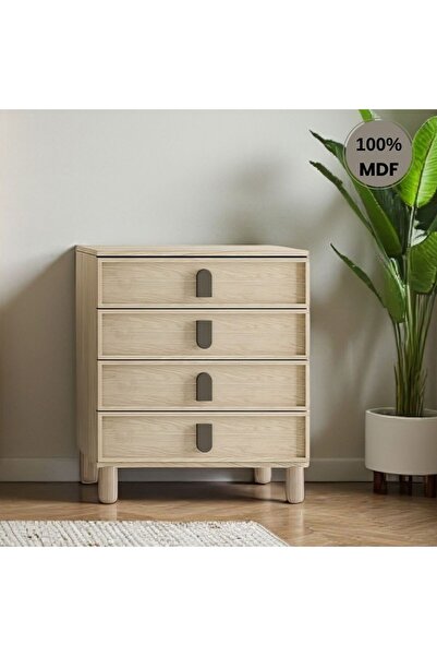 comiet Newton 4 çekmeceli MDF şifonyer