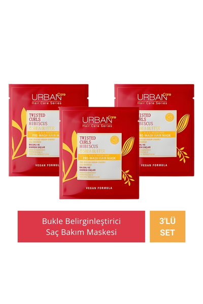 Urban Care Hibiscus & Shea Butter Saç Bakım Maskesi 50 ml x 3 Adet