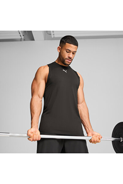 Puma Mens CLOUDSPUN Soft Breathable Tank - Black