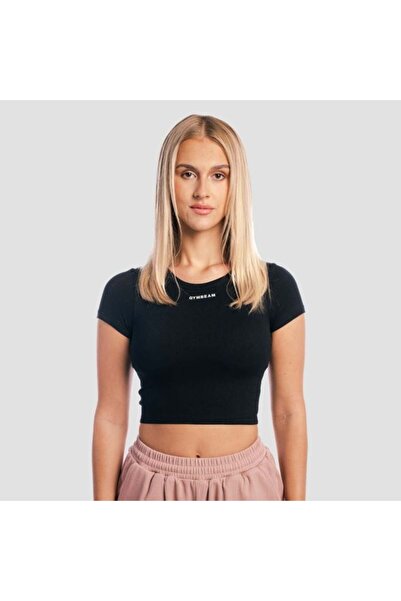 GymBeam Tricou scurt Aura pentru femei, negru