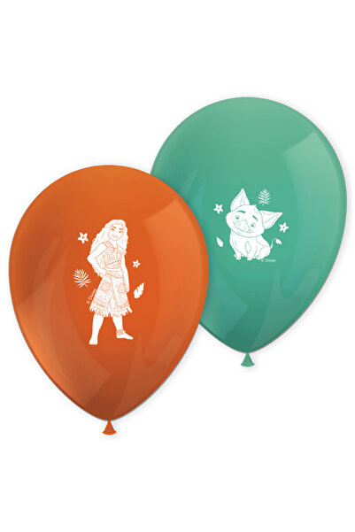 Procos Set of 8 Moana/Vaiana latex balloons 28 cm