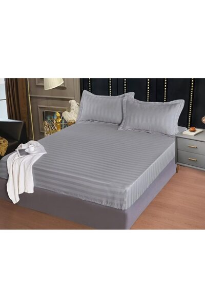 OEM Double Bed Sheet Set with 2 Pillowcases, Spring, Damask, Uni, 180 x 200 c...