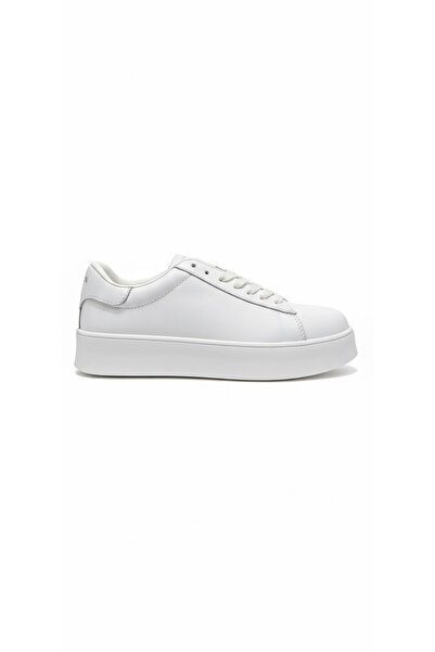 Lufian Adel White Women's Genuine Leather Sports Shoes