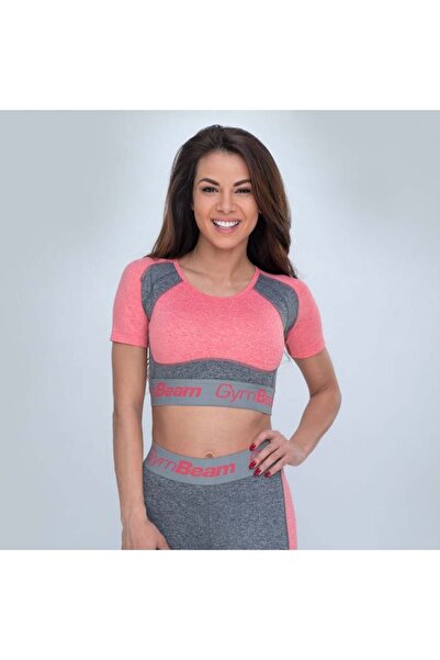 GymBeam Top sport Ultrafit roz melanj