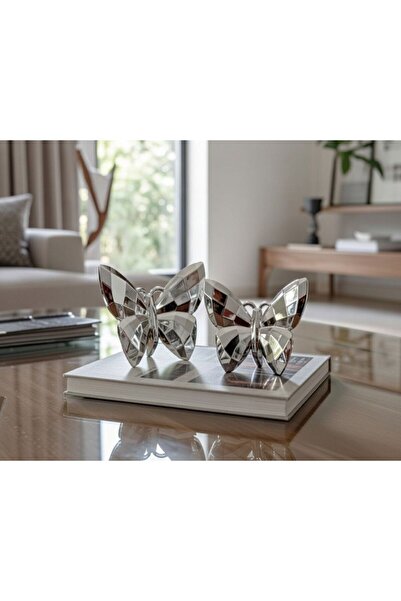 akan ithalat 2 Lİ KELEBEK AKSESUAR GÜMÜŞ