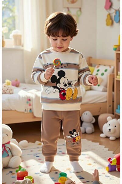 MİLANO KİDS Boy's Cotton Seasonal Top and Bottom Set