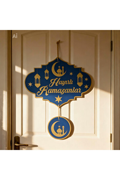 Glanart ramazan ayı temalı kapı süsü 2 parçalı 1 adet
