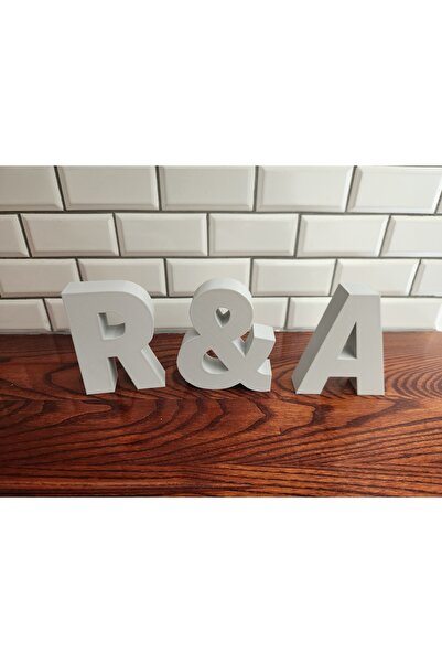 Cadouri3D Custom 3D White Letters – Create Your Name