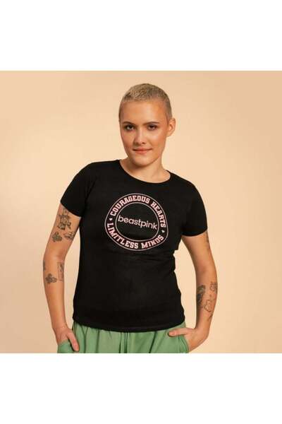 GymBeam Tricou Serenity pentru femei negru - BeastPink