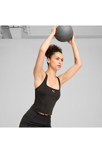 Puma Womens SHAPELUXE 2-in-1 Tank - Black