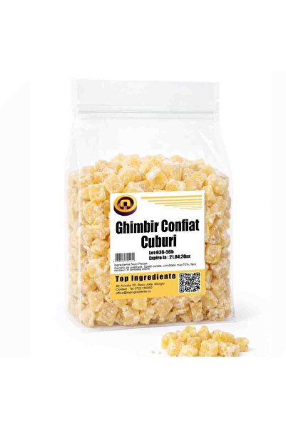 Top Ingrediente Candied Ginger Cubes – Intense Aroma, Slightly Spicy-Sweet Ta...