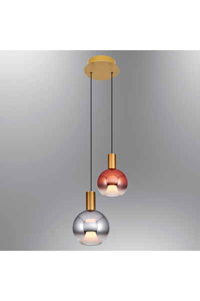 Özcan Aydınlatma 2848-2A-20 Luccas 2'li Sarkıt Mix Eskitme