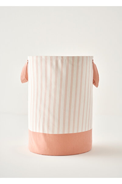 Bella Maison %100 Pamuk Talia Çamaşır Sepeti Somon (36x50 cm)