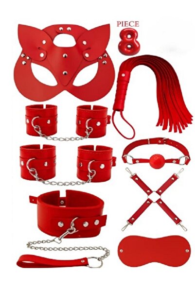 Candy women FANTAZİ SET DETAYLI KELEPÇE VE TASMALI 8 PARÇA