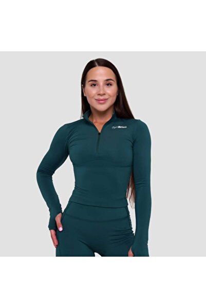 GymBeam Bluză sport Ignite pentru femei, verde închis