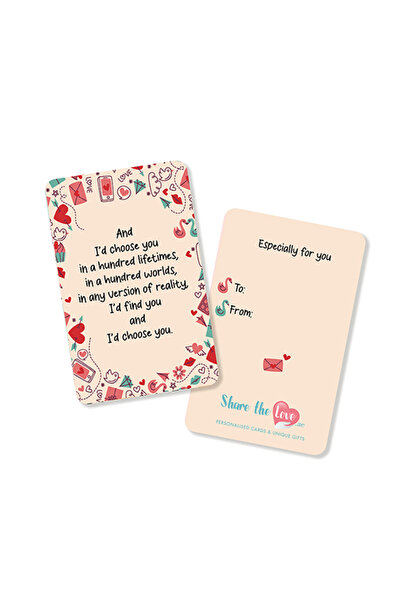 Share the Love I'd Choose You , Affection Card