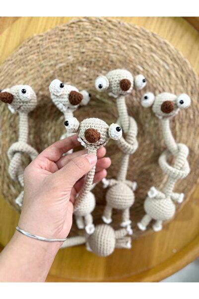 YamanCo Store El Yapımı Amigurumi Buz Devri Sid (Telsiz Uzun)