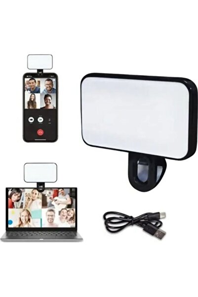 Unico Şarj Edilebilir LED Selfie Dolgu Video Işığı | Ayarlanabilir | Telefon ve Bilgisayar Uyumlu