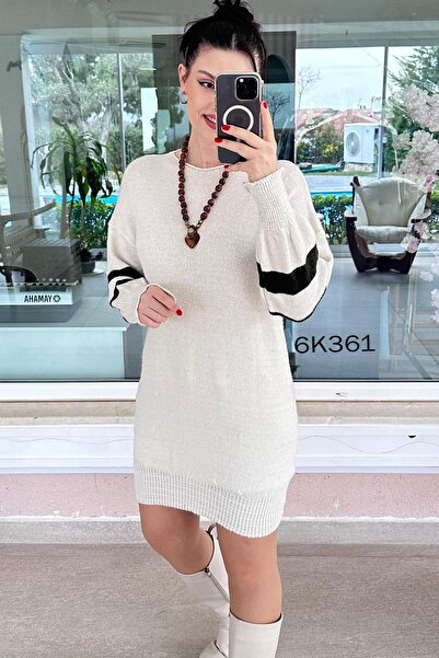 İnce Topuk Kayak Neckline Knitwear Tunic 6K361