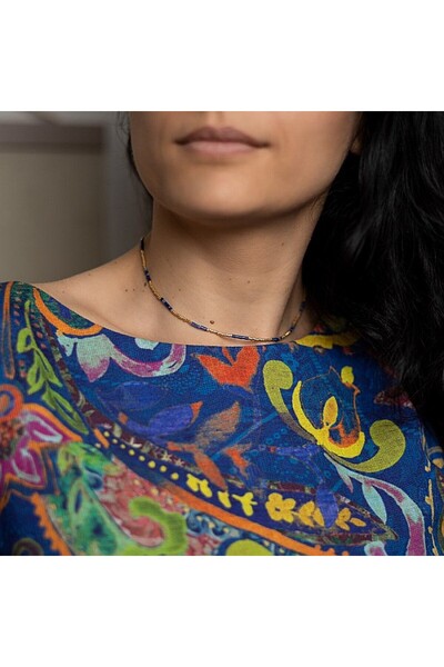 Ezera HOT! Sodalite Semi-Precious Stone Necklace, Elegant Stone Choker Vania,...